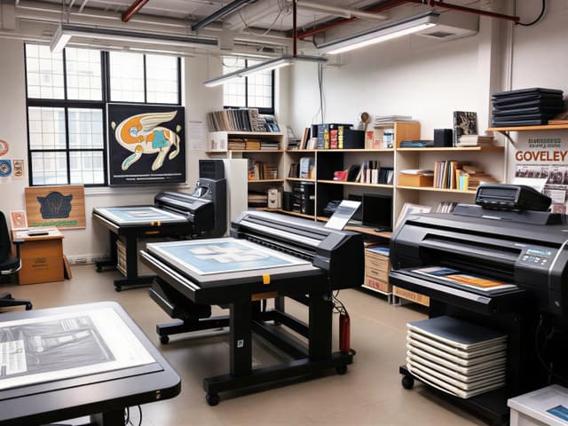 printing shop interior